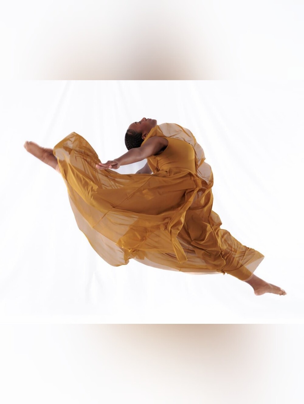 RevolutIon DANCE COSTUME Mustard One-Shoulder Ruffle Dress